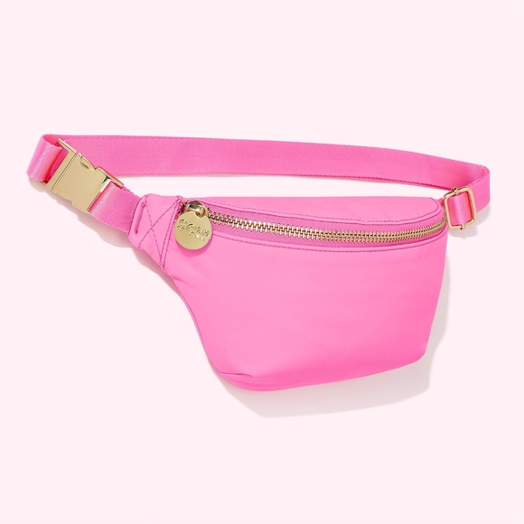 Stoney clover lane fanny pack bubblegum pink nwt longer strap classic - Picture 2 of 8